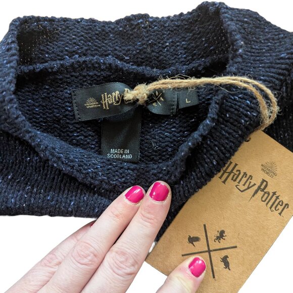 Alphabet Knitted Sweater "B" - Unisex L -Harry Potter Christmas Jumper Official - Picture 2 of 5